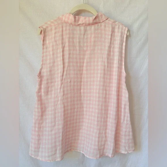 CP Shades Linen Gingham Top - Picture 2 of 12